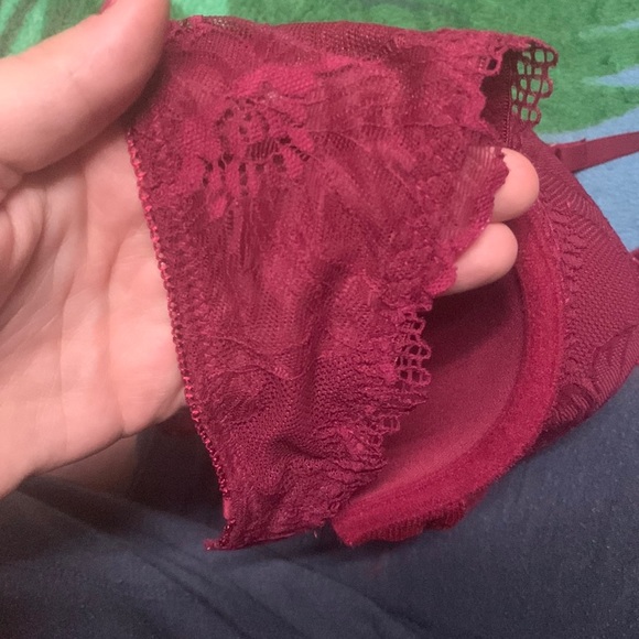 Wine Red lace George Bra - Picture 2 of 4